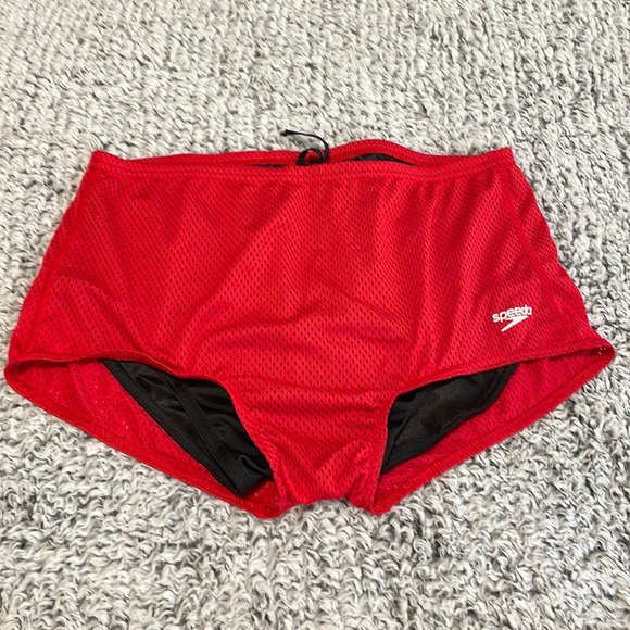 Speedo Swim Speedo Mens Swimsuit Square Leg Poly Mesh Training Suit